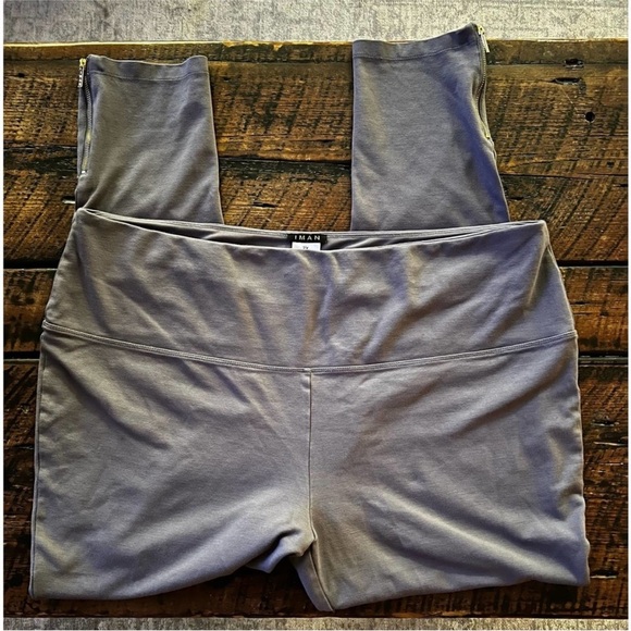 IMAN Ponte knit zippered ankle pull on leggings size 2X long - Picture 2 of 15